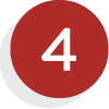 Red simplified illustration of a four on a white background
