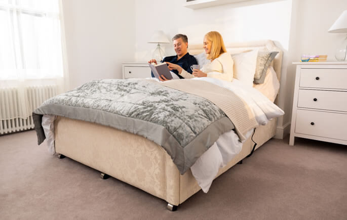 Nightingale double bed remote controlled adjustability