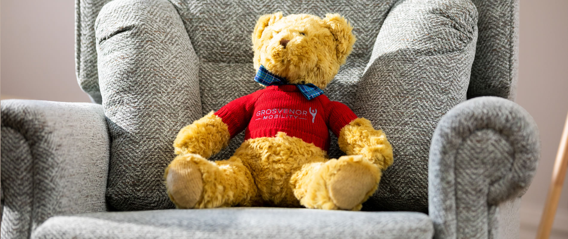 Grosvenor Mobility branded teddy bear